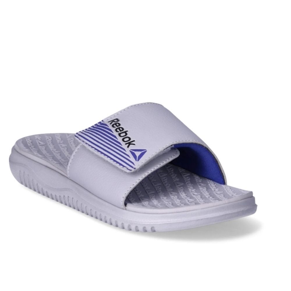 Reebok Boys Dual Density Comfort Slide Sandals with Adjustable Strap, Size 3